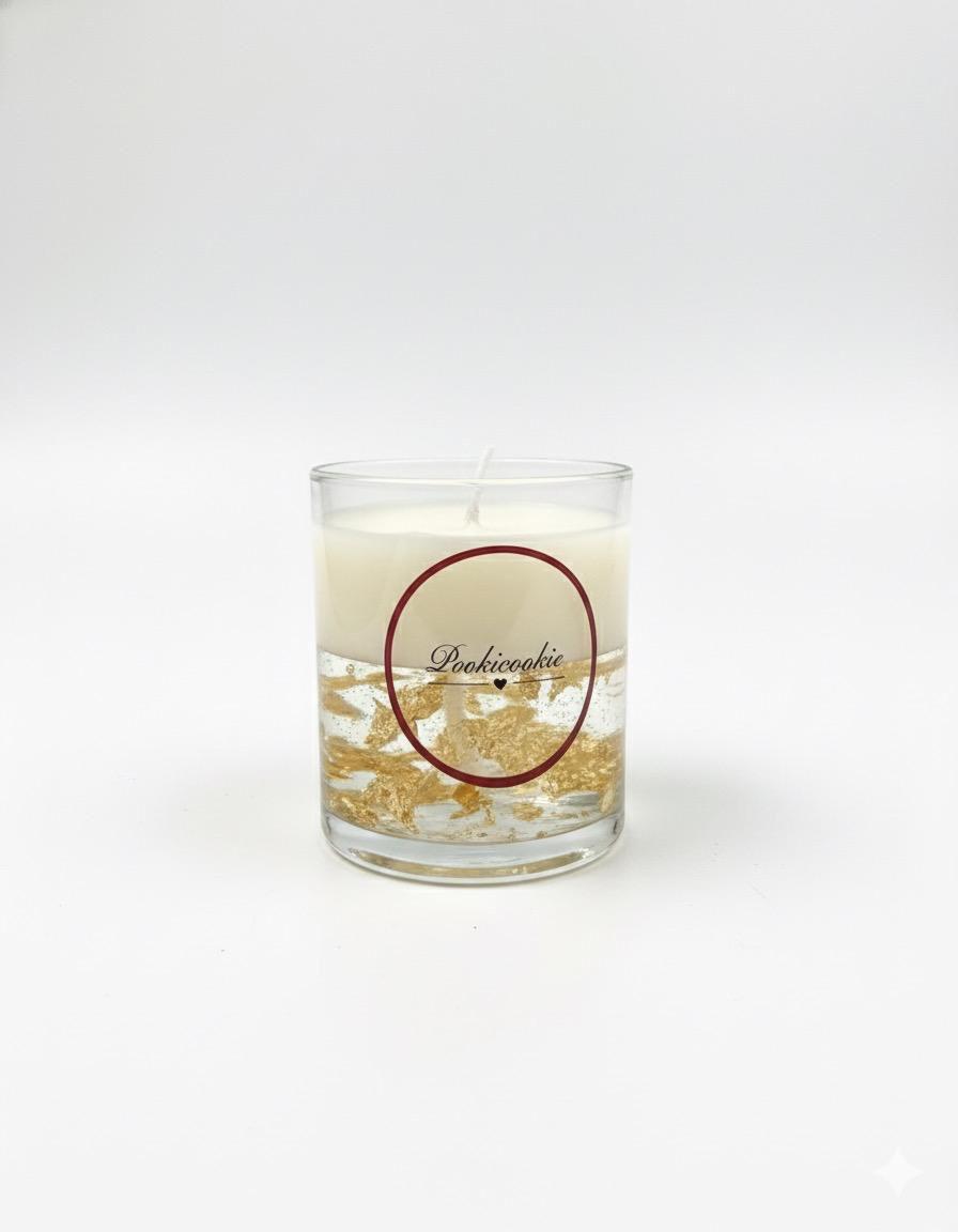 Gold Flake Candle